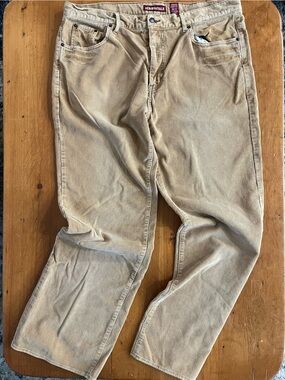 Aeropostale Vintage Bootcut Tan Narrow Wale Corduroy Men’s Pants 38x32